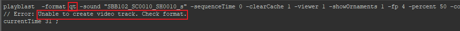 maya playblast error